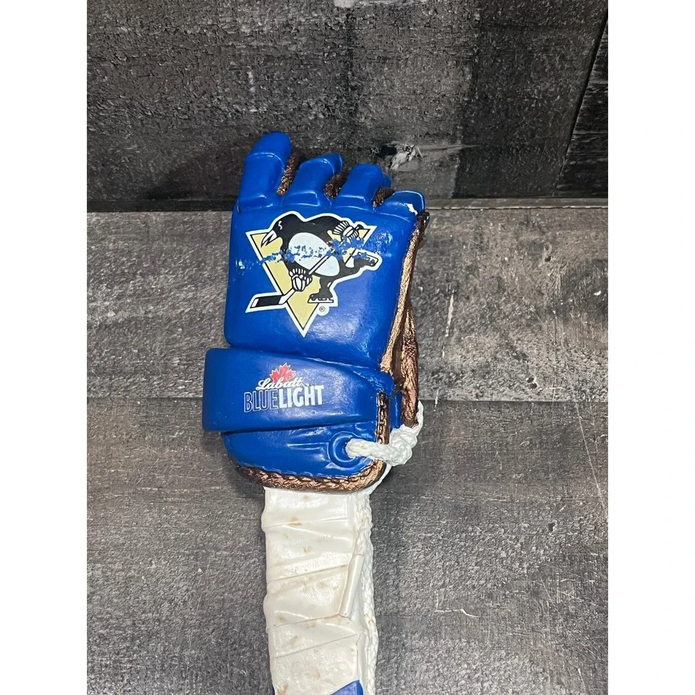 Labatt Blue Light Pittsburgh Penguins Hockey Glove Beer Tap Handle NHL Barware